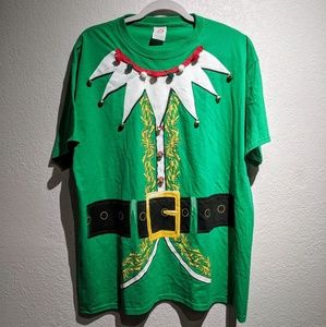 Dec. 25th Christmas Elf Graphic Tee with Bells